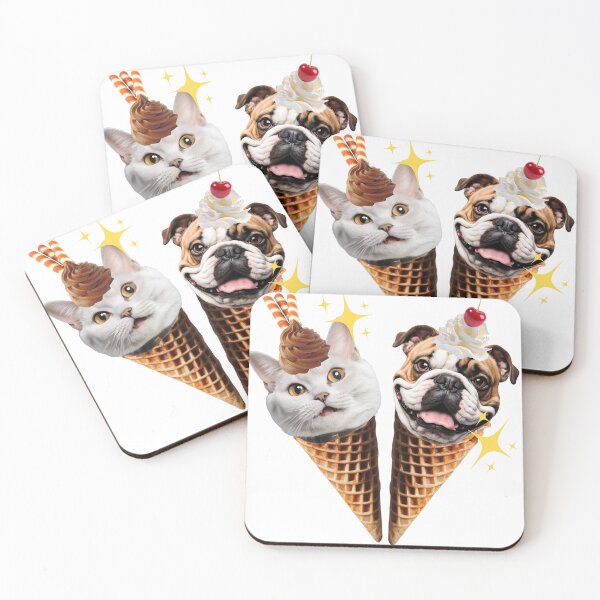 Item preview, ice cream soft serve Dog & Cat designed and sold by lnwza-Shop.