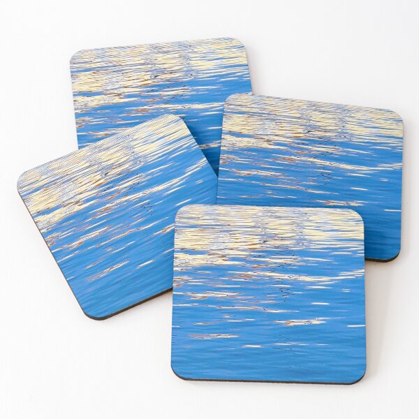 Item preview, gold and blue reflections designed and sold by Tereza Pilar  Art.