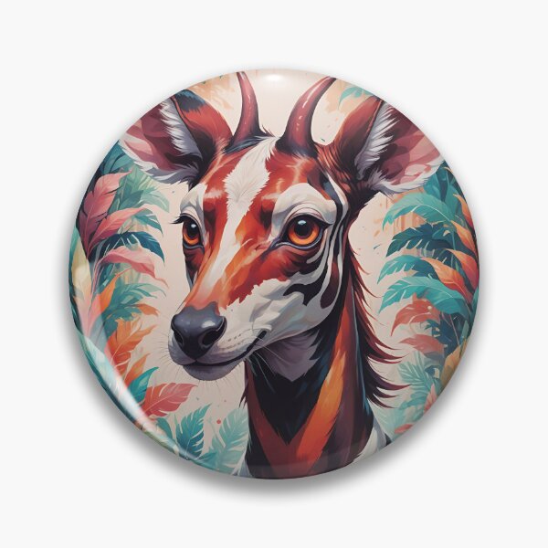 Artikelvorschau, Niedliches afrikanisches Okapi-Tierporträt entworfen und verkauft von TheArtOfPat.