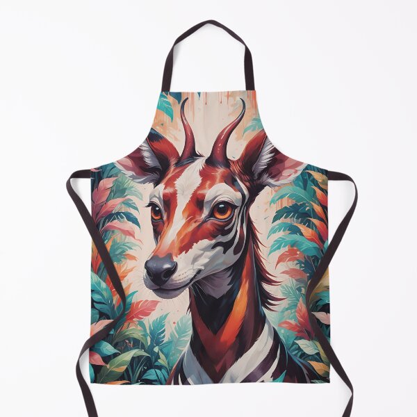 Item preview, Cute African Okapi Animal Portrait designed and sold by TheArtOfPat.