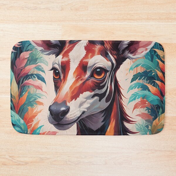 Item preview, Cute African Okapi Animal Portrait designed and sold by TheArtOfPat.