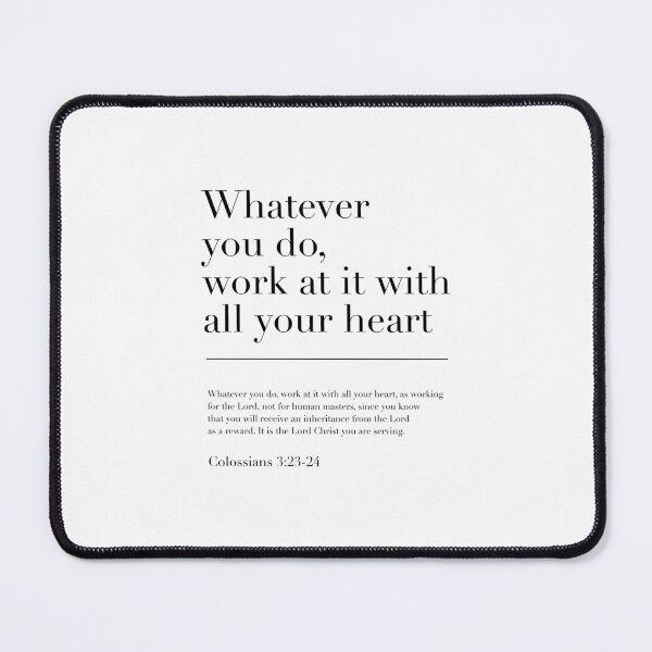 Item preview, Colossians 3:23-24 Bible Verse designed and sold by wisemagpie.