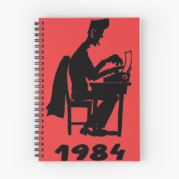 Item preview, George Orwell writing 1984 designed and sold by lapin-agile.