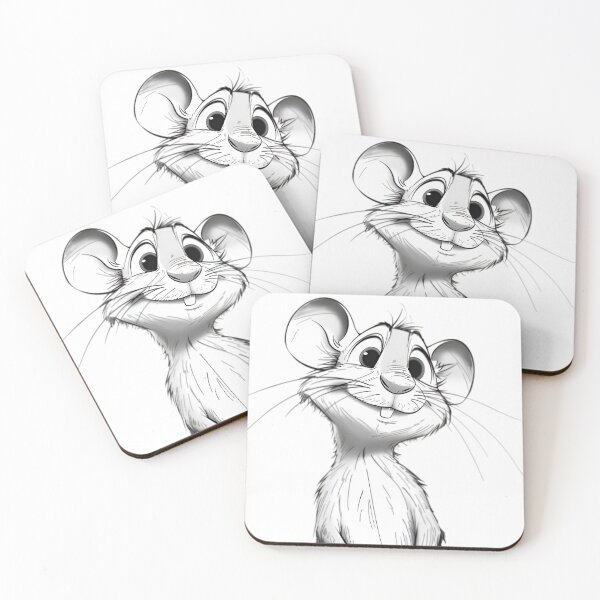 Item preview, Charming Smiling Mouse Cartoon designed and sold by Creet-Design.