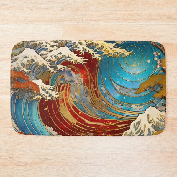 Item preview, Japanese style golden nature landscape background designed and sold by HAKKI ARSLAN.