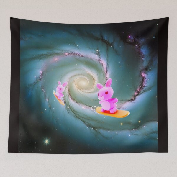 Item preview, Cowabunga Bunnies in Space 17, Shredding the Curl designed and sold by Randall Bennett.