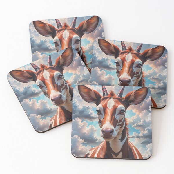 Item preview, Cute African Okapi Animal Portrait designed and sold by TheArtOfPat.