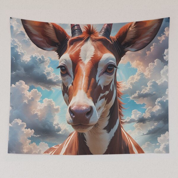 Item preview, Cute African Okapi Animal Portrait designed and sold by TheArtOfPat.