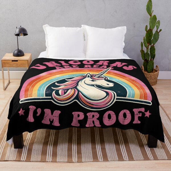 Item preview, Funny and trendy rainbow retro Vintage Unicorn quote design. Humorous gift for unique unicorn lovers designed and sold by Unitepeople.