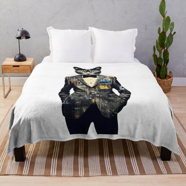 Item preview, Quirky Cat Artwork - Unique Feline Fashion Print designed and sold by MiszungART.