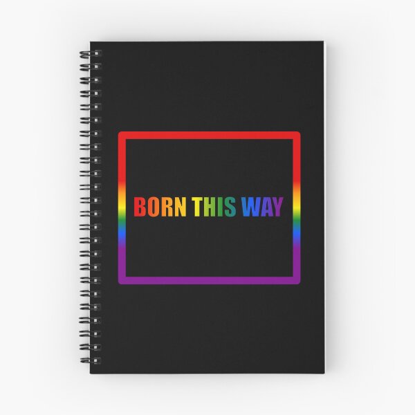 Item preview, Classic Pride Flag Born This Way, Text Box Graphic, LGBTQ+, Pride Graphic, Unisex Design designed and sold by PrideBeProud.