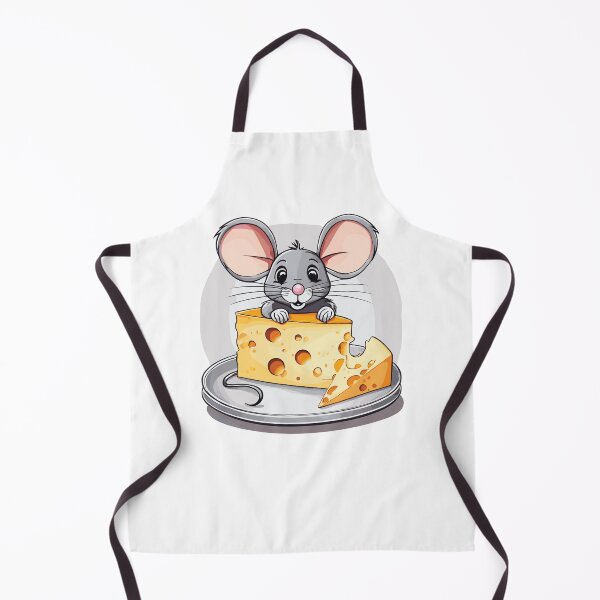Item preview, Mouse is gnawing on cheese on a plate designed and sold by InwzaDesign.