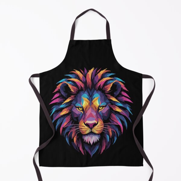 Item preview, Lion lion head geometric geometry colorful gift designed and sold by Pineapple-Tree.