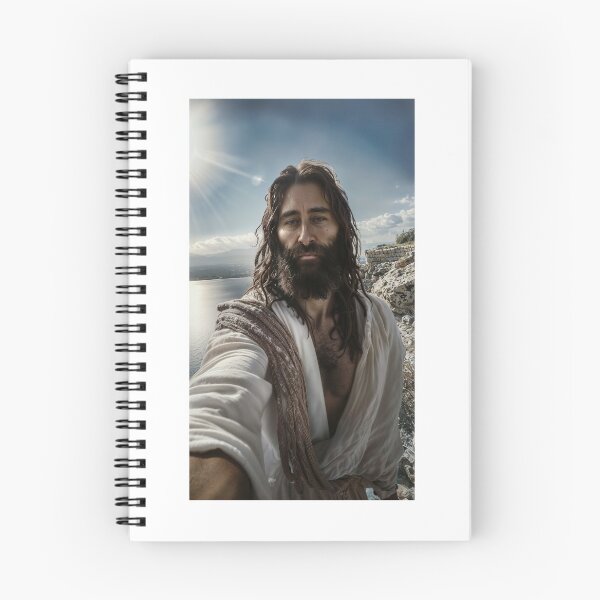 Artikelvorschau, Jesus am Meer: Inspiriert vom Turiner Grabtuch entworfen und verkauft von ShroudFaceAI.