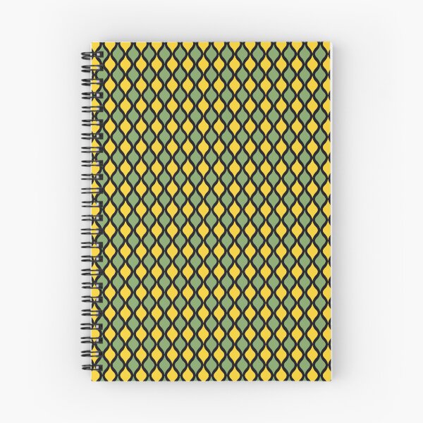 Item preview, Checkered Retro Hourglass Yellow And Green Pattern designed and sold by RockBeeDesigns.