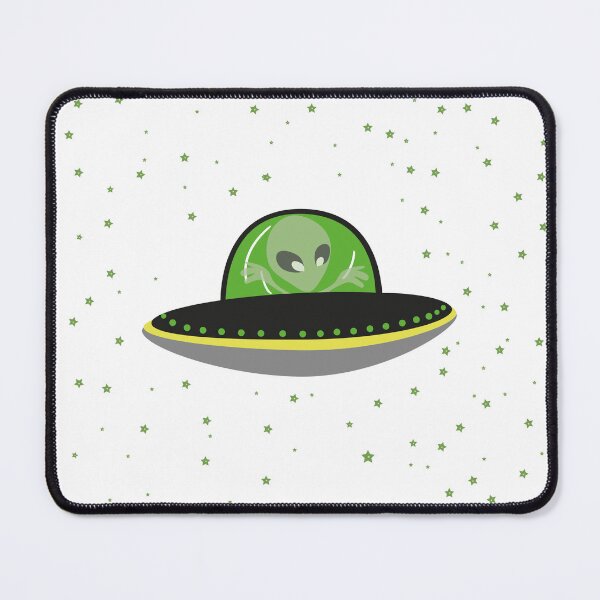 Item preview, UFO in a White Starry Sky designed and sold by Folidee.