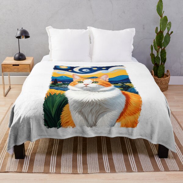 Item preview, Painting Of A Cat In A Style Imitating Vincent van Gogh's Technique designed and sold by Adelberton.