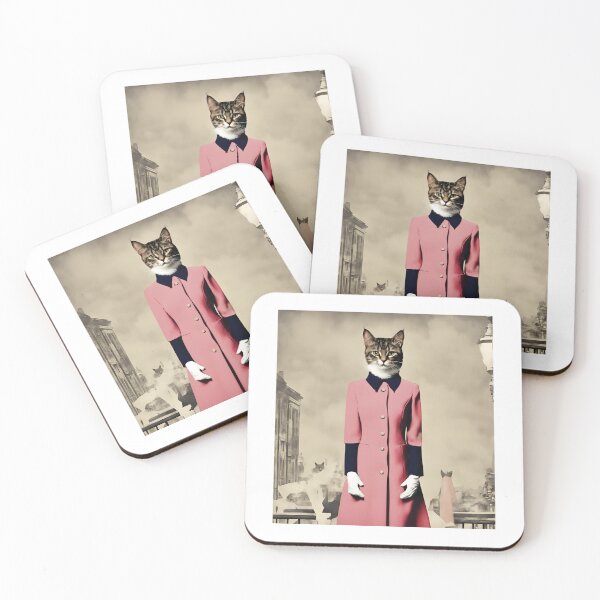 Item preview, Quirky Cat Artwork - Unique Feline Fashion Print designed and sold by MiszungART.