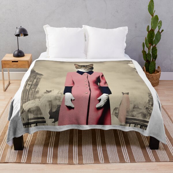 Item preview, Quirky Cat Artwork - Unique Feline Fashion Print designed and sold by MiszungART.