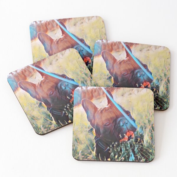 Item preview, Cute Frenchie in the fields designed and sold by Hachiandco.