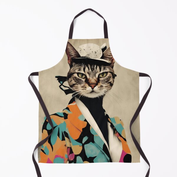 Item preview, Quirky Cat Artwork - Unique Feline Fashion Print designed and sold by MiszungART.