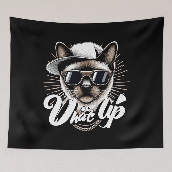 Item preview, Siamese Cat Siamese Cat Next Level What's up Gift designed and sold by Pineapple-Tree.