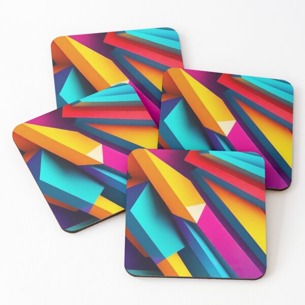 Item preview, Colorful Abstract Geometric Pattern | Yellow designed and sold by PinkGoddessLove.