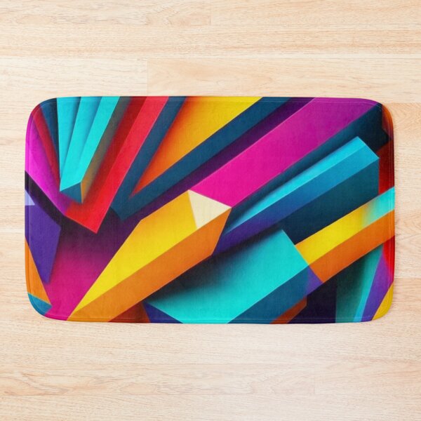 Item preview, Colorful Abstract Geometric Pattern | Yellow designed and sold by PinkGoddessLove.