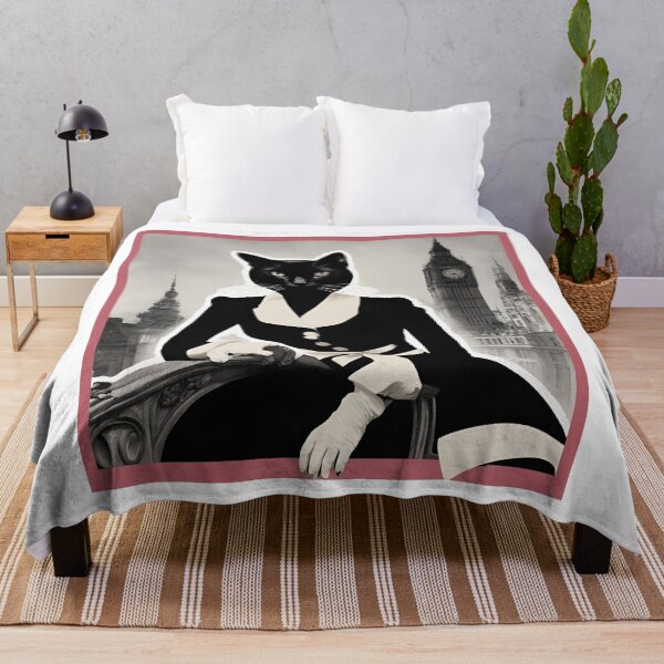 Item preview, Quirky Cat Artwork - Unique Feline Fashion Print designed and sold by MiszungART.