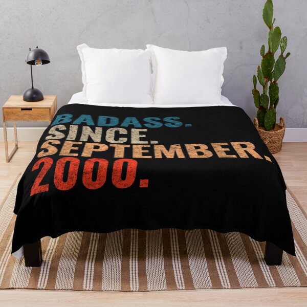 Item preview, Badass since September 2000 Vintage 2000 September birthday gift designed and sold by Teelogic.