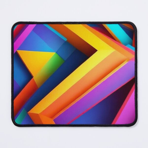 Item preview, Colorful Abstract Geometric Pattern | Blue & Yellow designed and sold by PinkGoddessLove.