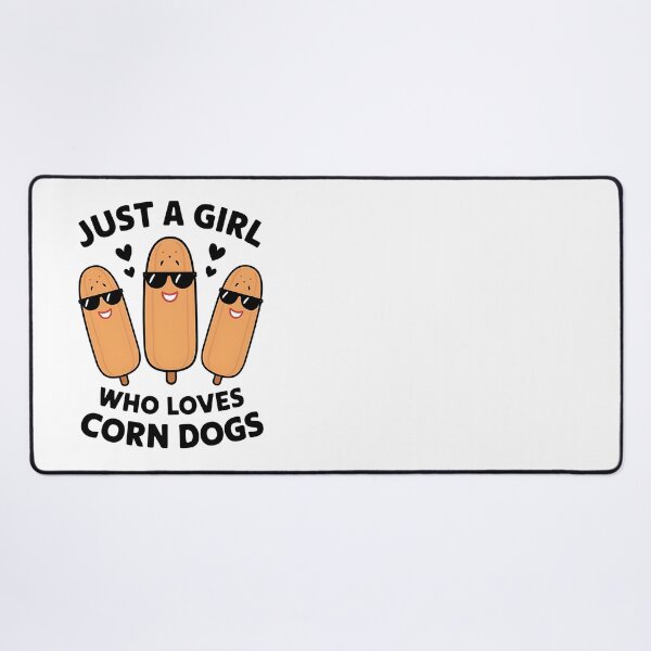 Item preview, Funny Corndog, Girl Just a Girl Who Loves Corn Dogs, funny corn dogs designed and sold by SlocifieShop.