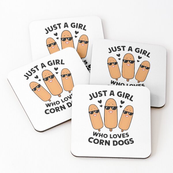 Item preview, Funny Corndog, Girl Just a Girl Who Loves Corn Dogs, funny corn dogs designed and sold by SlocifieShop.