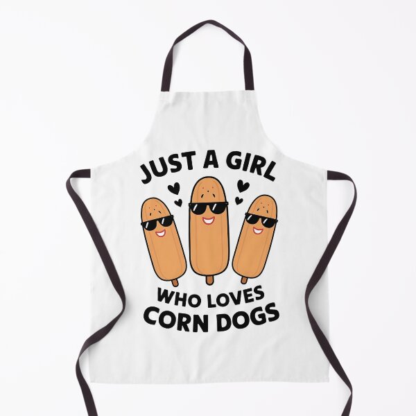 Item preview, Funny Corndog, Girl Just a Girl Who Loves Corn Dogs, funny corn dogs designed and sold by SlocifieShop.