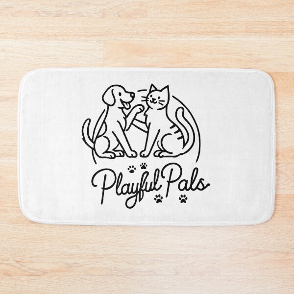 Item preview, Playful Pals Cat and Dog Line Art designed and sold by Tommy Studio.