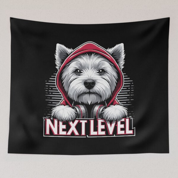 Item preview, West Highland White Terrier Next Level Hip Hop Gift designed and sold by Pineapple-Tree.