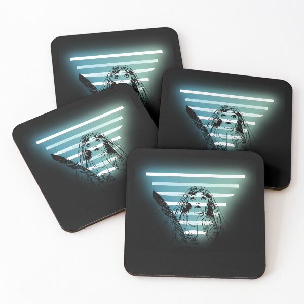 Item preview, Vintage woman at writing desk with lights designed and sold by MarigoldandLily.