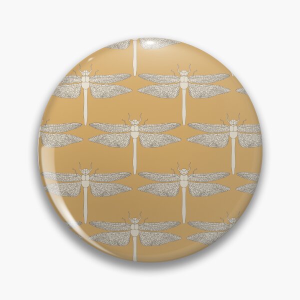Item preview, Dragonfly Pattern in Mustard designed and sold by MargaretClavell.