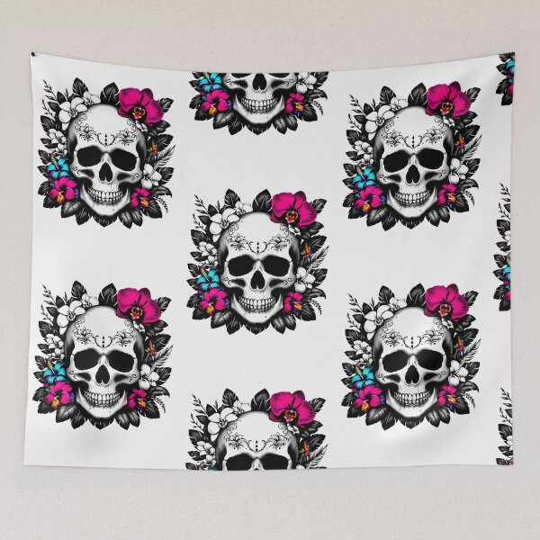 Item preview, Wildflower Crowned Skull with Ivy designed and sold by Ronny-Owiso.