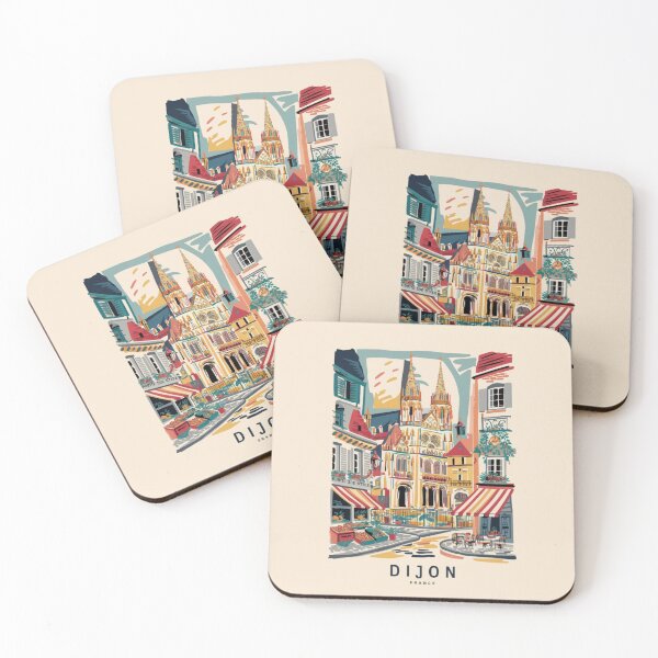 Item preview, Vibrant Dijon: Cityscape with a Matisse Touch designed and sold by CARRAANN.