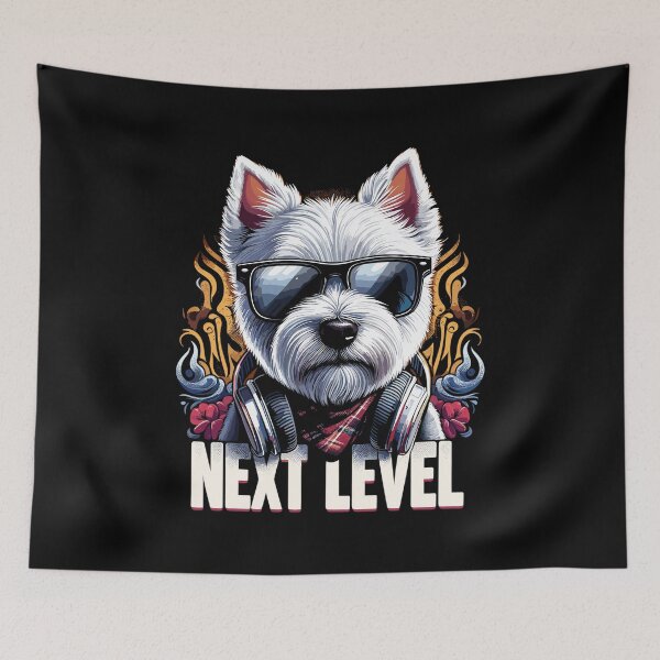 Item preview, West Highland White Terrier Next Level Hip Hop Gift designed and sold by Pineapple-Tree.