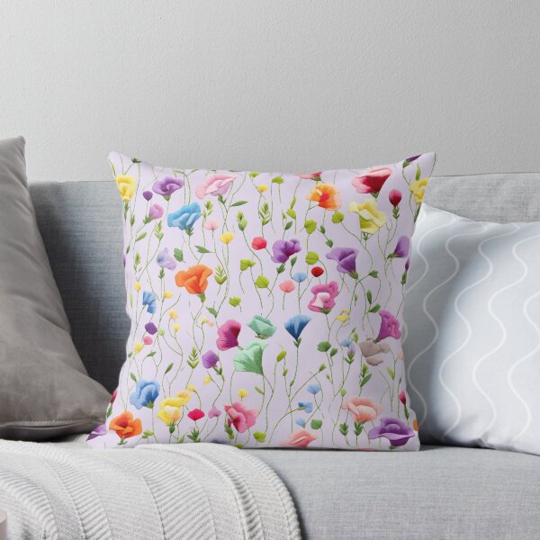 Item preview, Cute and Colorful Wildflowers Pattern   designed and sold by HappyLifeCreate.