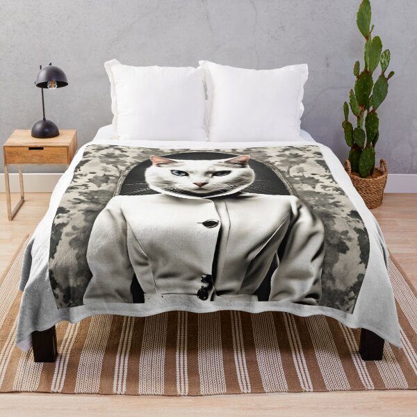 Item preview, Quirky Cat Artwork - Unique Feline Fashion Print designed and sold by MiszungART.