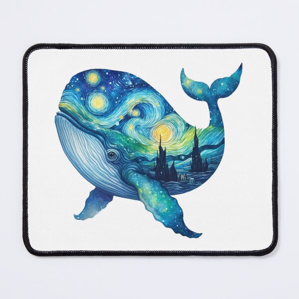 Item preview, Whale Ocean Animals, Van Gogh Animals - Sticker designed and sold by ryanapples2.