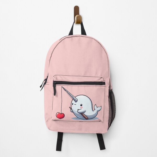 Item preview, Cute narwhal fishing a heart with horn designed and sold by TimeToMap.
