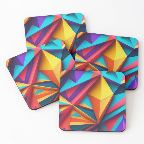 Item preview, Colorful Abstract Geometric Pattern | Orange & Yellow designed and sold by PinkGoddessLove.