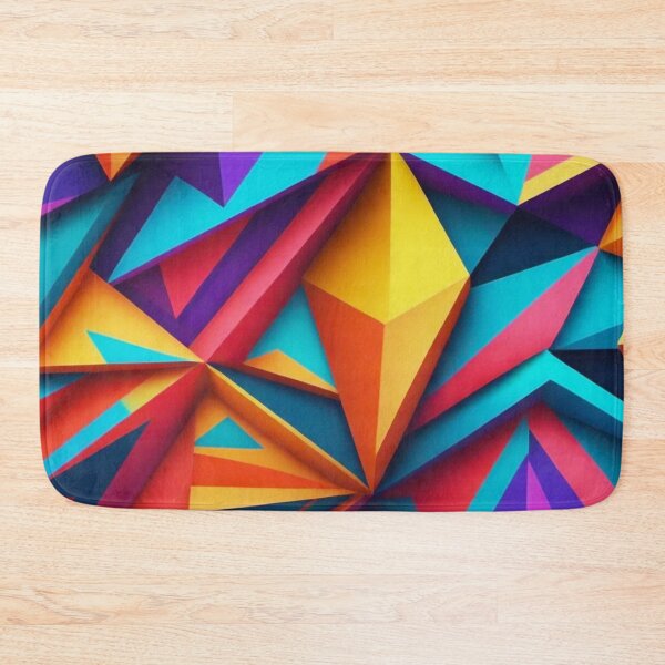 Item preview, Colorful Abstract Geometric Pattern | Orange & Yellow designed and sold by PinkGoddessLove.