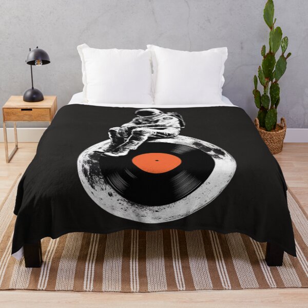 Item preview, Astronaut Sitting On The Vinyl Moon designed and sold by Anniko Art Studio.