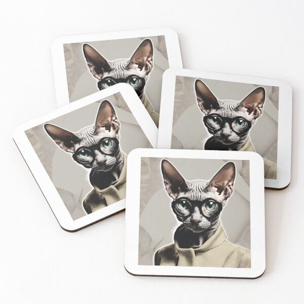 Item preview, Quirky Cat Artwork - Unique Feline Fashion Print designed and sold by MiszungART.