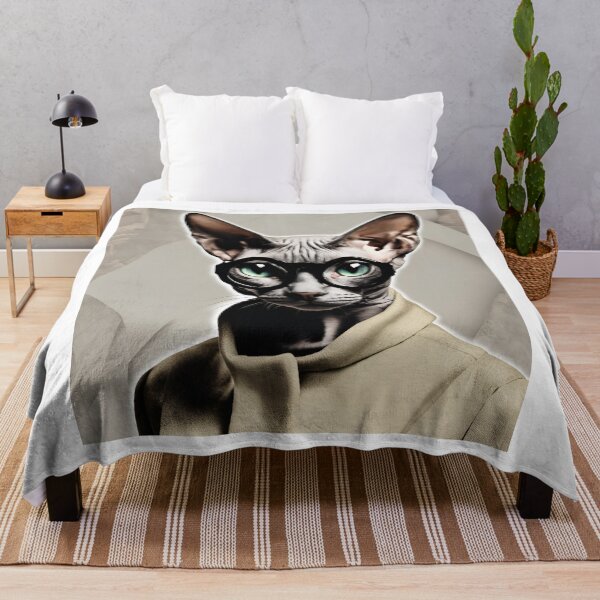Item preview, Quirky Cat Artwork - Unique Feline Fashion Print designed and sold by MiszungART.